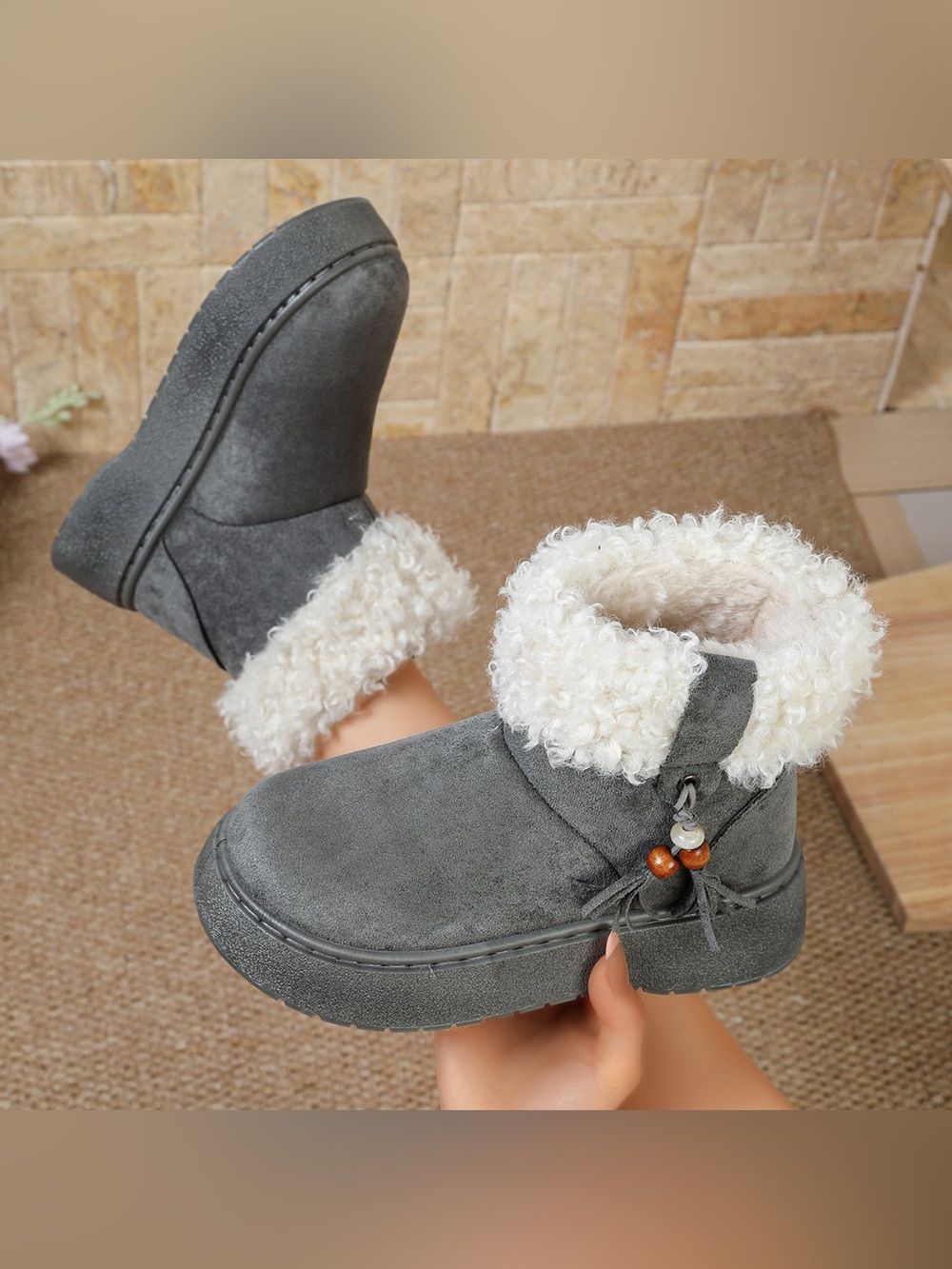 Round Toe Platform Boots - Picture 10 of 12